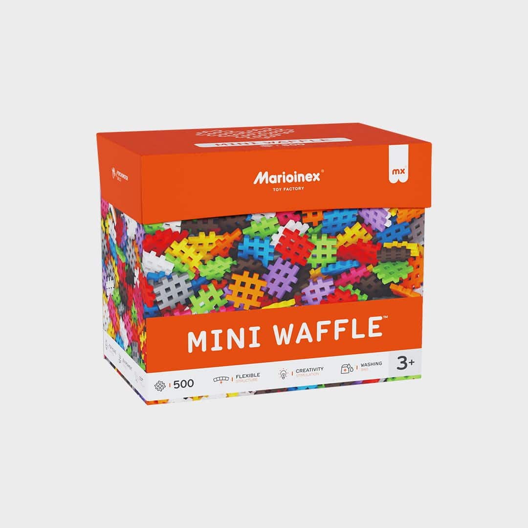 Klocki konstrukcyjne Marioinex Mini Waffle, 500 elementów pastelowe — zdjęcie 1 z 3