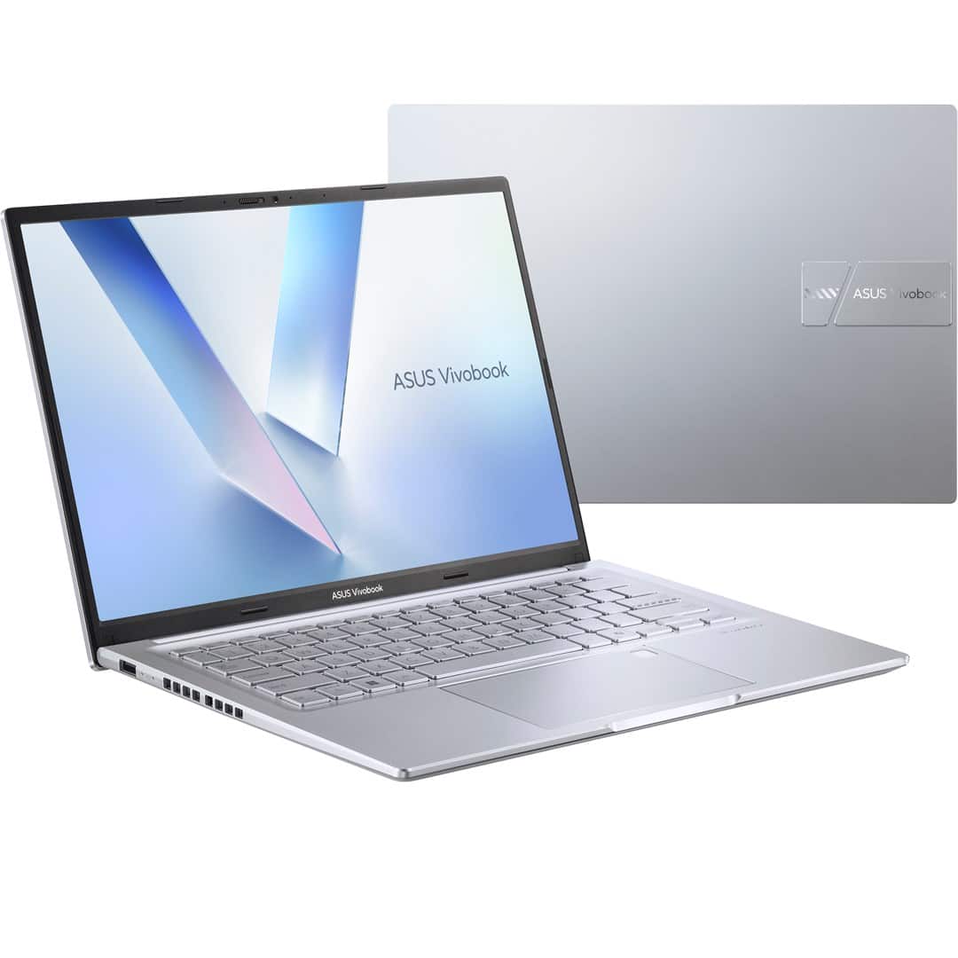 ASUS Vivobook 14 M1405NAQ-LY014 Ryzen 5 150 14.0"WUXGA IPS-level Panel 60Hz 300nits AG 16GB DDR5 SSD512 AMD Radeon Graphics WLAN+BT Cam720p 42WHrs NoOS Cool Silver — zdjęcie 1 z 8