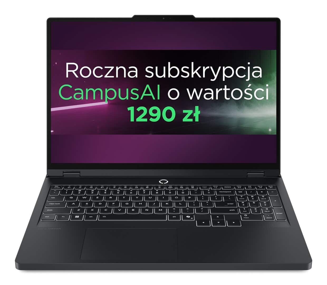 Lenovo Legion Pro 5 16IAX10 Ultra 7 255HX 16" WQXGA OLED 500nits Glossy 165Hz 32GB DDR5 5600 SSD1TB GeForce RTX 5070 8GB Cam 5.0MP 80Wh Win11 Eclipse Black — zdjęcie 1 z 8