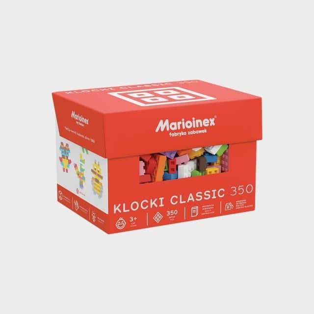 Klocki konstrukcyjne Marioinex Mini Waffle Classic, 350 elementów — zdjęcie 1 z 3