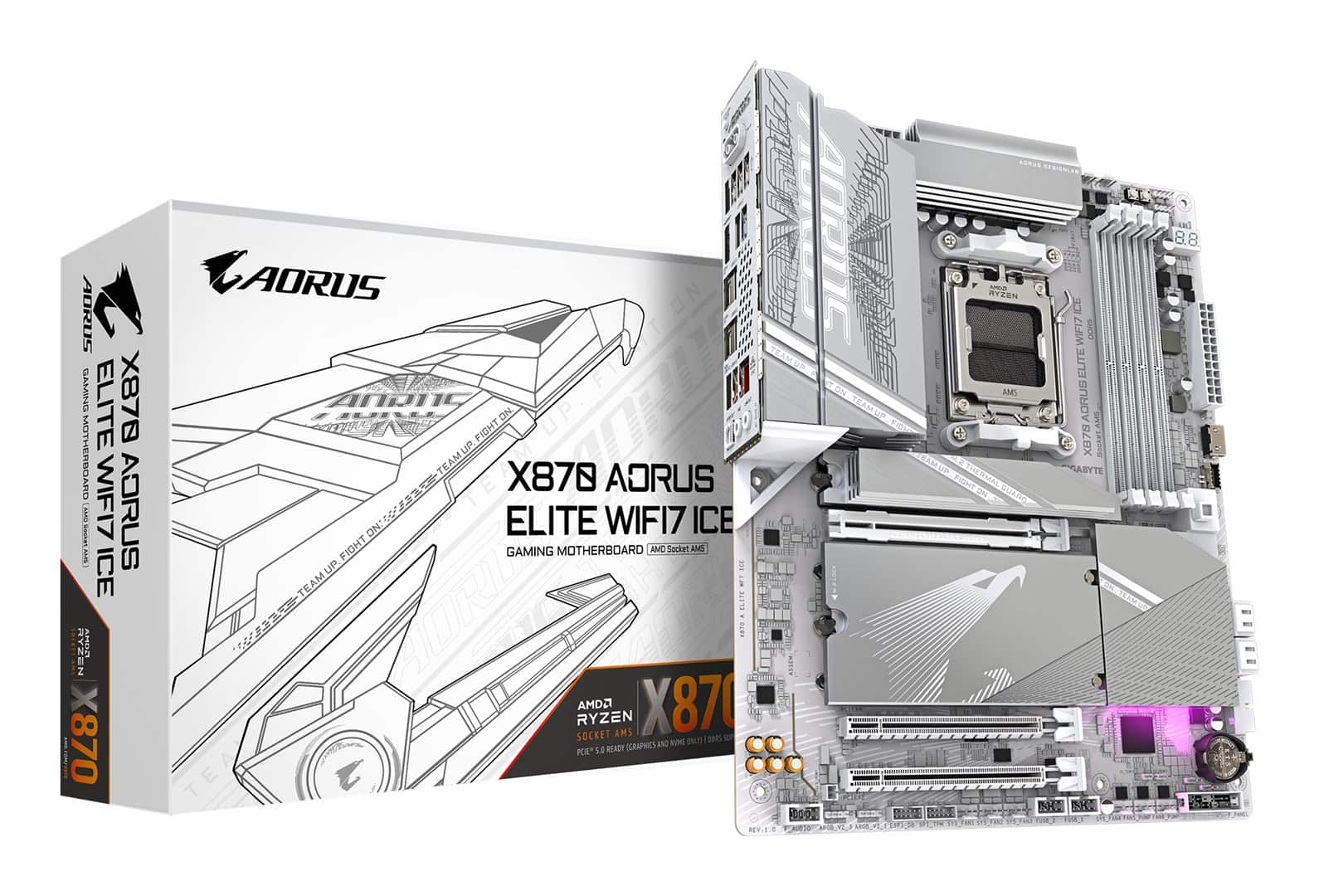 Płyta główna Gigabyte X870 AORUS ELITE WF7 ICE — zdjęcie 1 z 5