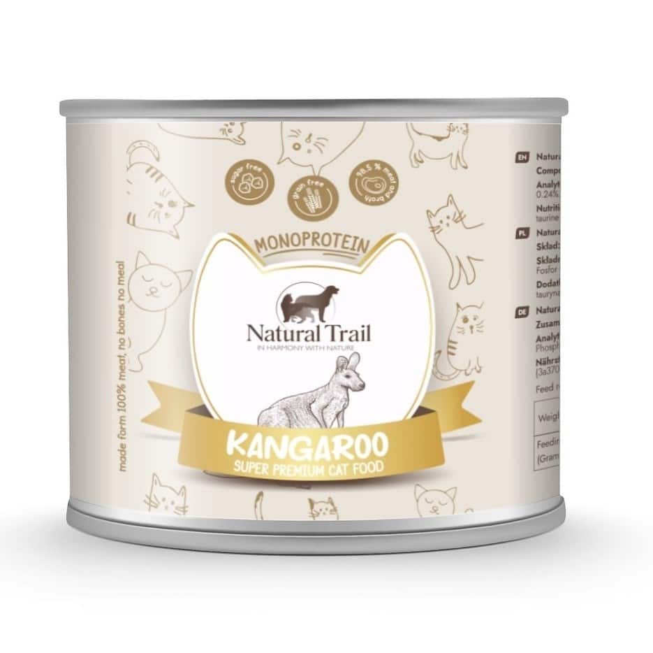 NATURAL TRAIL Cat Monoprotein with Kangaroo 185g