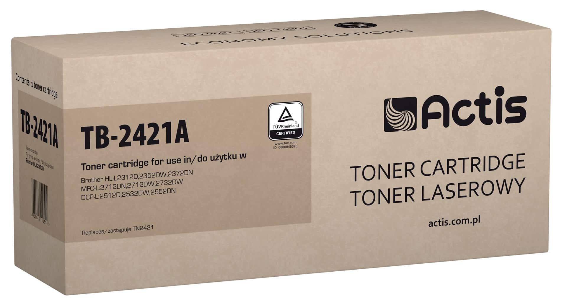 Actis TB-2421A Toner (zamiennik Brother TN-2421; Standard; 3000 stron; czarny) (OUTLET)