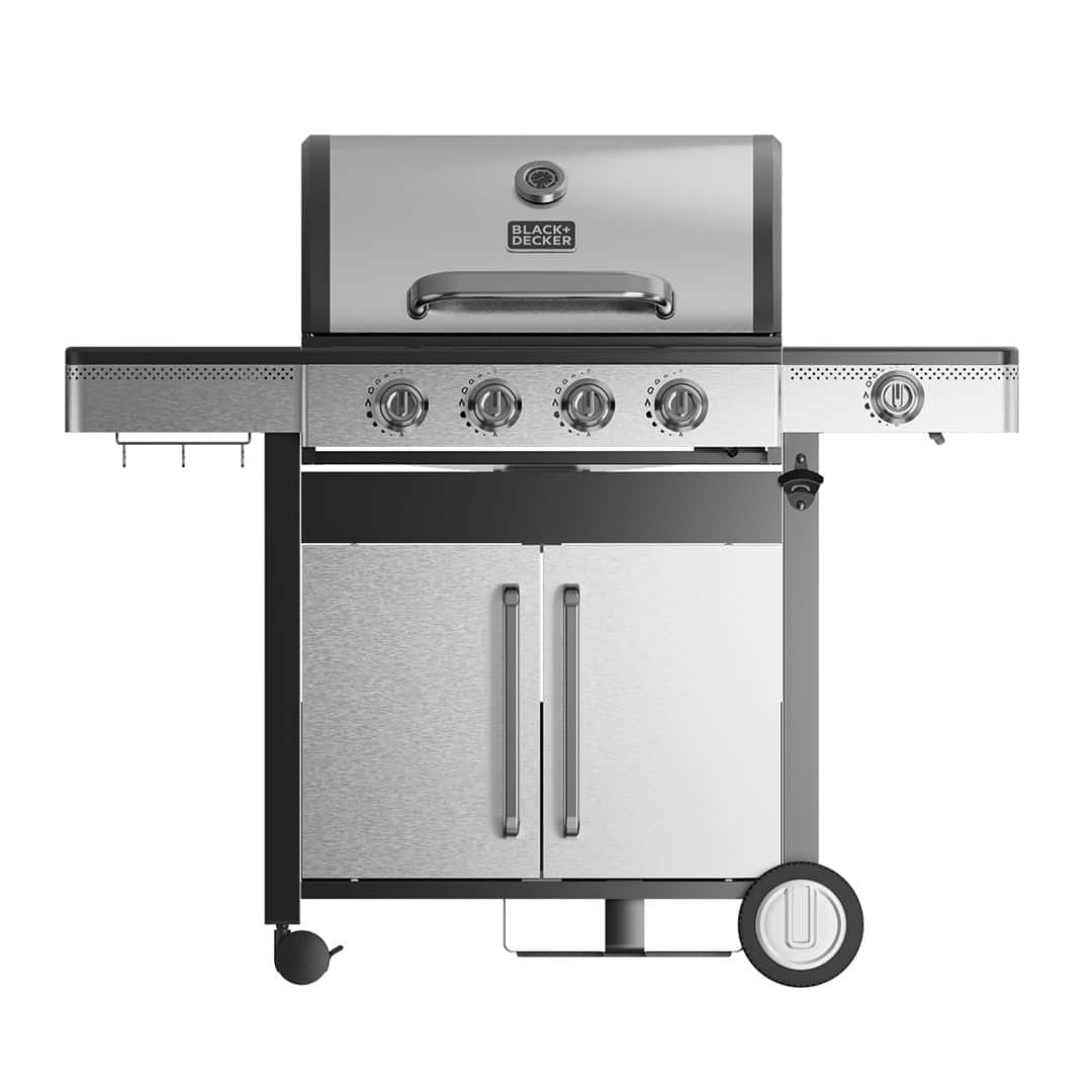 Grill gazowy Black+Decker BXOG16550E (4 palniki x 3.6 kW + 1 palnik 2.1 kW) — zdjęcie 1 z 8