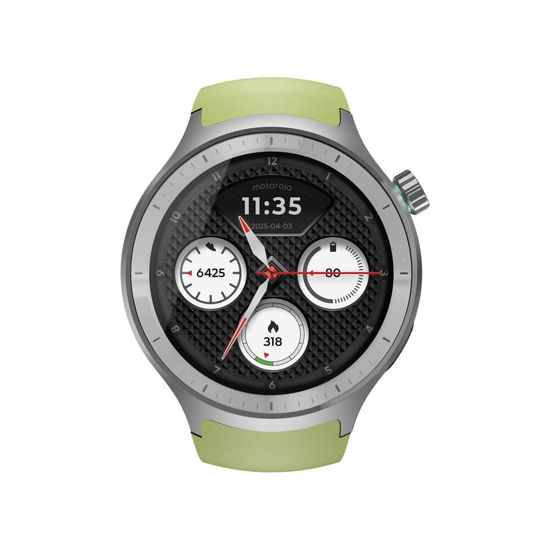 Motorola Moto Watch 512MB Silver_Stainless Steel + Herbal Garden_Silicone  Silver — zdjęcie 1 z 6