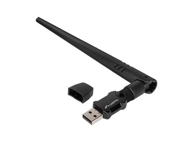 LANBERG KARTA SIECIOWA BEZPRZEWODOWA WIFI USB 2.0 DUAL BAND AX900 ANTENA — zdjęcie 1 z 7