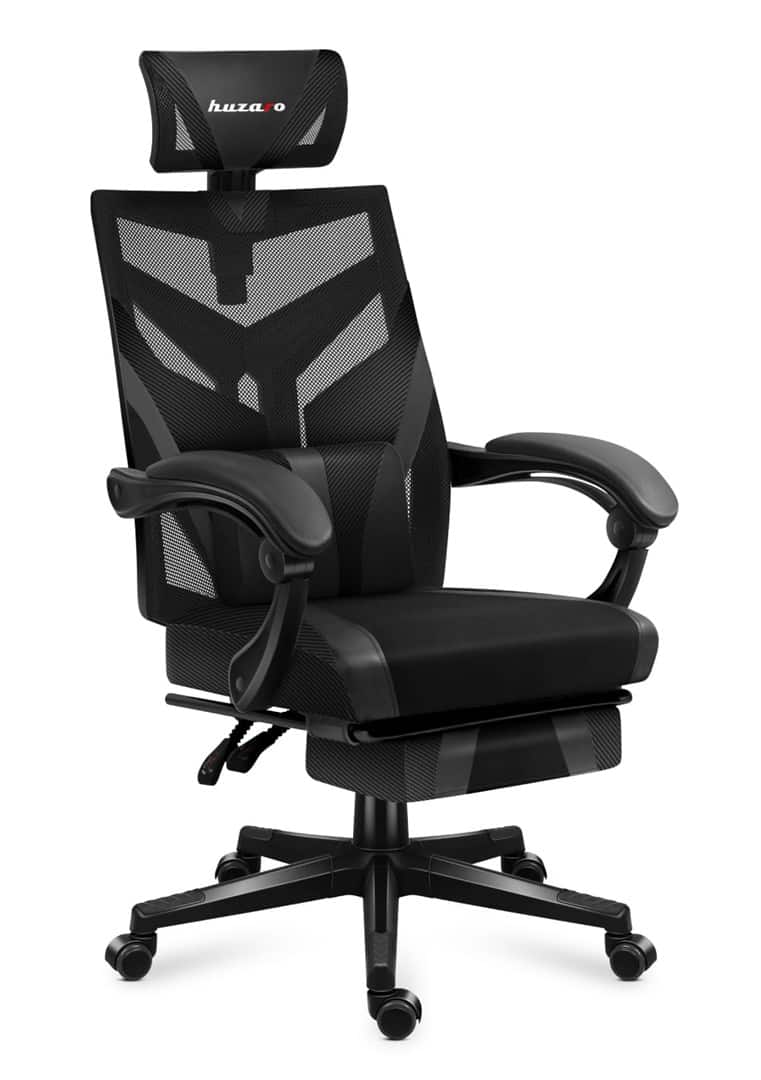 Fotel gamingowy Huzaro Combat 5.0 Black (OUTLET) — zdjęcie 1 z 8