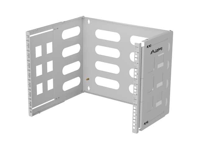 LANBERG UCHWYT ŚCIENNY RACK 19' 8U 497X400/240 SZARY — zdjęcie 1 z 4
