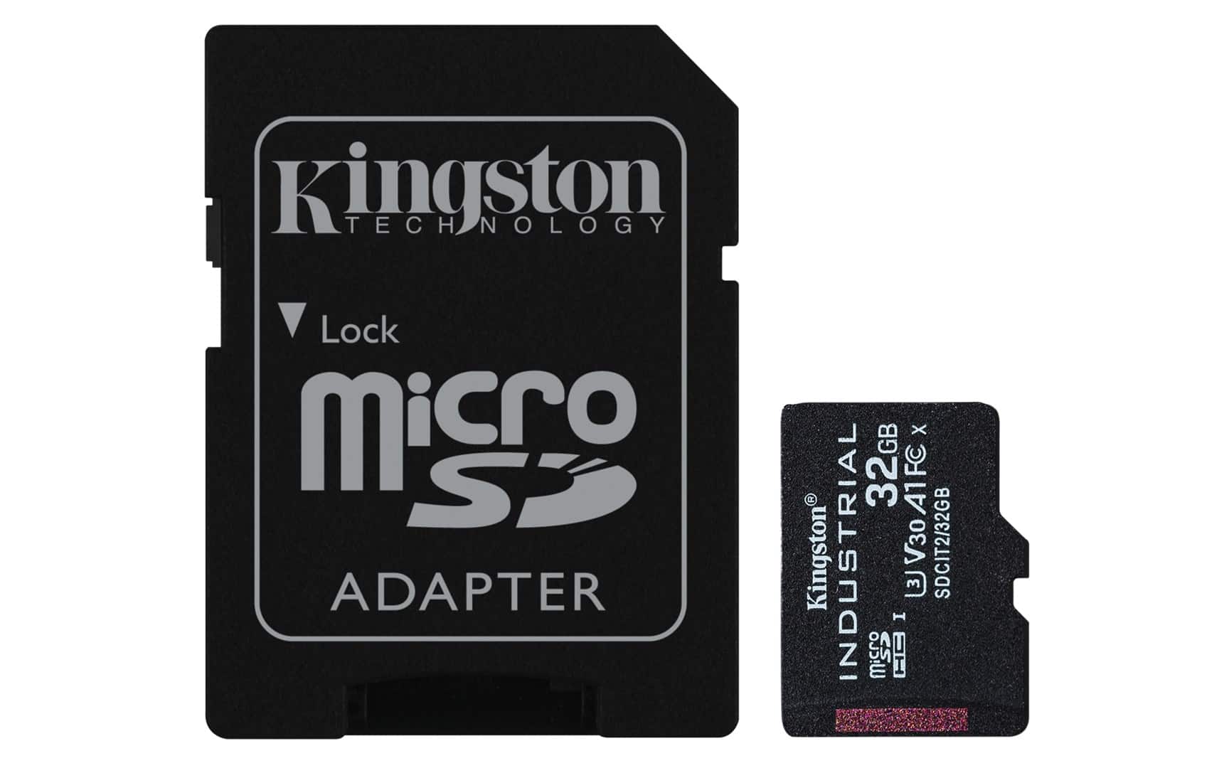 KINGSTON 32GB microSDHC Industrial C10 A1 + ADP — zdjęcie 1 z 7