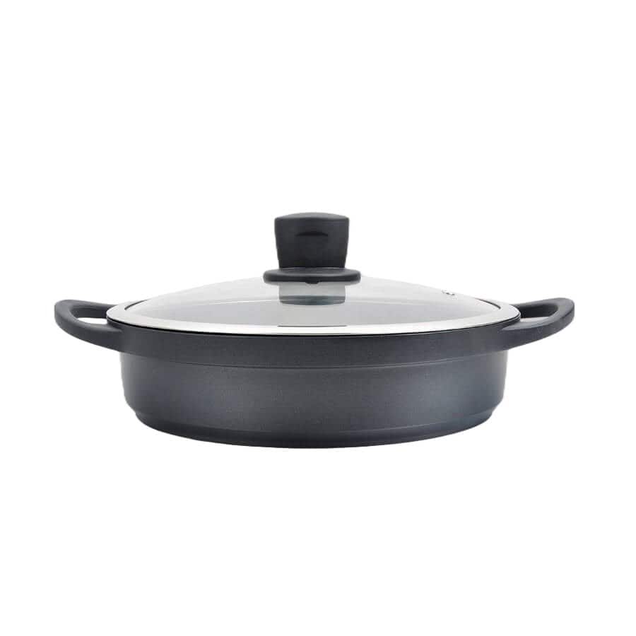 Garnek z pokrywką płaski Maestro  MR-4328-S — zdjęcie 1 z 3