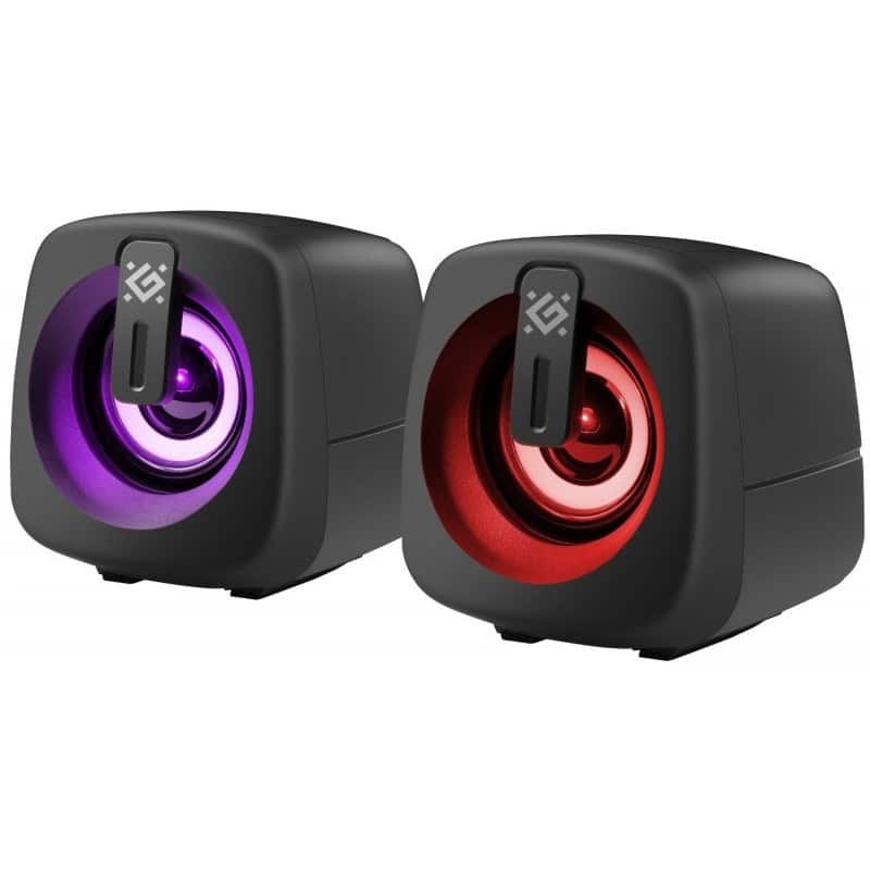 DEFENDER GŁOŚNIKI PC J1 2.0 6W LED USB CZARNE 65961 — zdjęcie 1 z 8