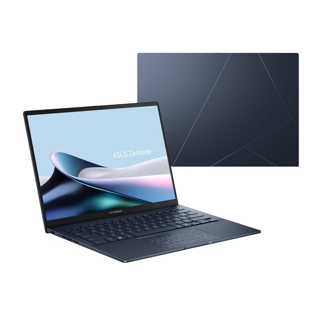 ASUS Zenbook 14 UX3405CA-SU864X Ultra 9 285H 14.0" 3K 120Hz 500nits LBL AG 32GB LPDDR5X SSD1TB Intel Arc Graphics WLAN+BT Cam 1080p 75WHrs W11Pro Aluminium Ponder Blue — zdjęcie 1 z 8