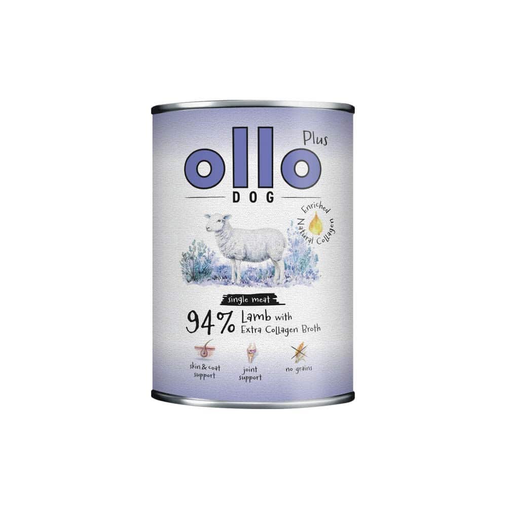 Ollo Plus Kolagen Jagnięcina 400g puszka dla psa — zdjęcie 1 z 3