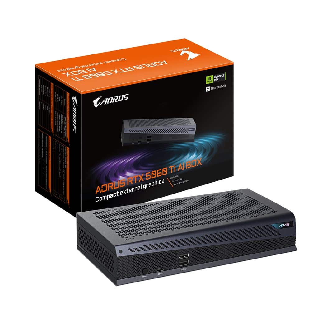 GIGABYTE AORUS RTX 5060 Ti AI BOX 16GB GDDR7 — zdjęcie 1 z 7