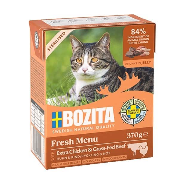 BOZITA Sterylised - Kurczak wołowina 370g