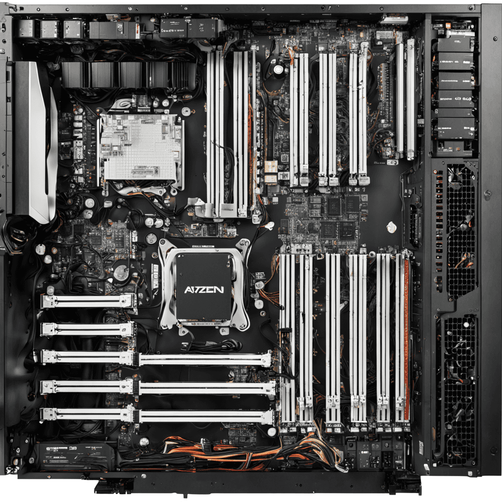 Platforma ASRock Rack (4U) AMD Ryzen 5000 (2x10GbE, Red. PSU, IPMI)