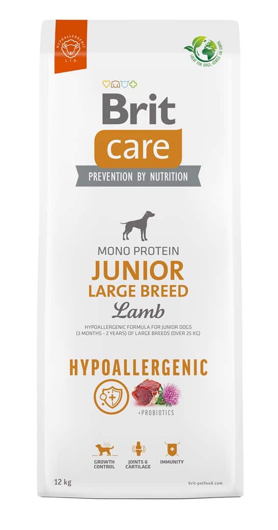 BRIT Care Hypoallergenic Junior Large Breed Lamb - sucha karma dla psa - 12 kg (WYPRZEDAŻ)