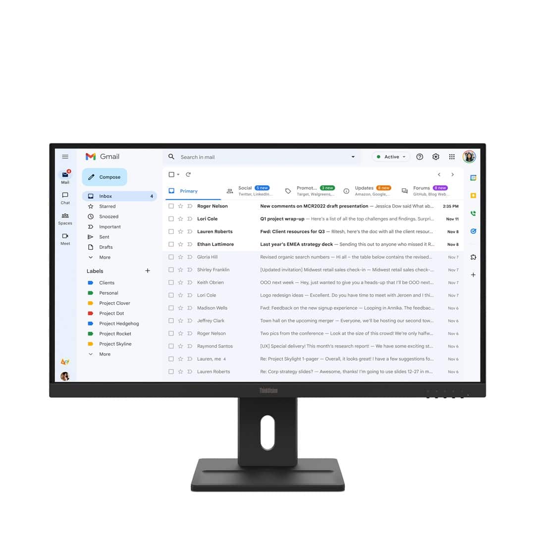 Lenovo ThinkVision E27-40 27"FHD 100Hz 300nits AG HDMI DP VGA Raven Black — zdjęcie 1 z 8