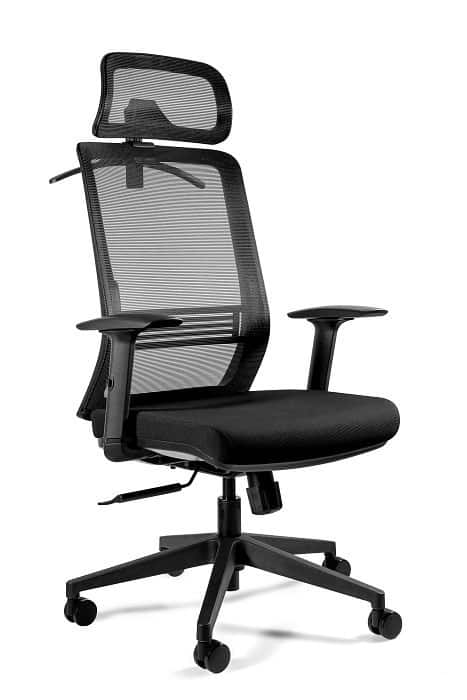 Fotel biurowy UNIQUE ASOS 986A-1 czarny — zdjęcie 1 z 3