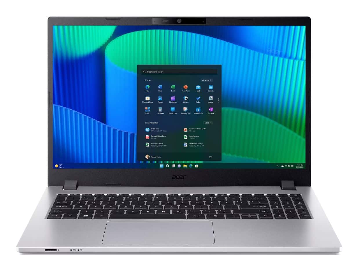 Acer TMP215-55-TCO IPS Core 5 120U 15.6"FHD IPS 16GB DDR5 SSD512 Intel Graphics 53Wh W11Pro (REPACK) 2Y — zdjęcie 1 z 8