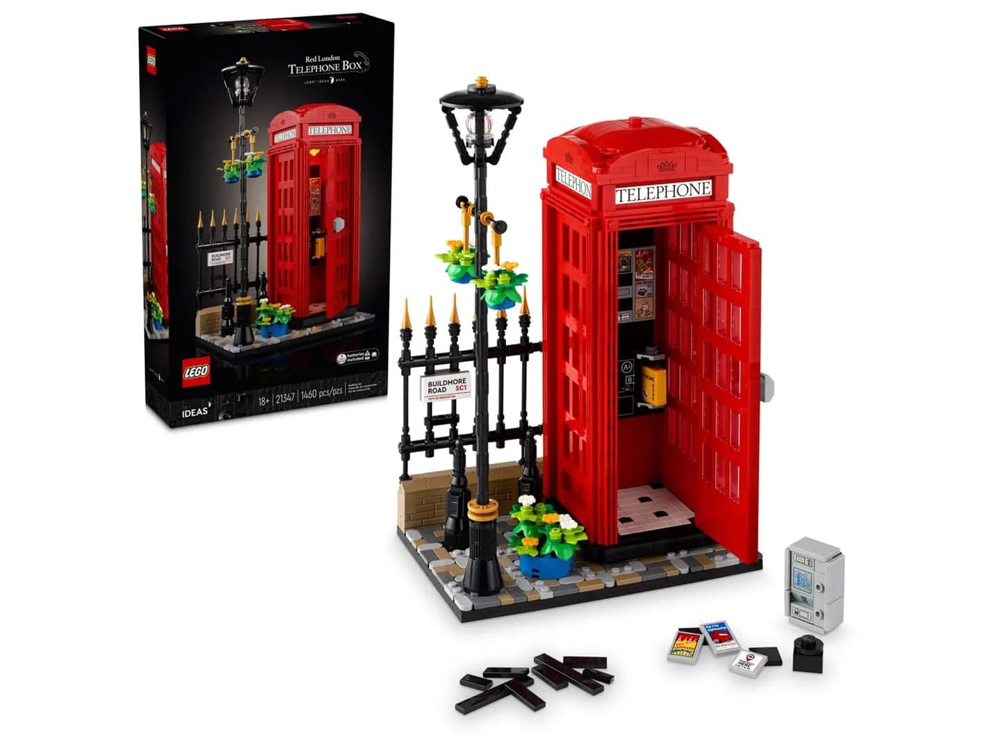 LEGO Ideas 21347 - Czerwona londyńska budka telefoniczna — zdjęcie 1 z 8