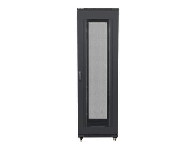 LANBERG SZAFA STOJĄCA RACK 19" 42U 800X1000 DRZWI PERFOROWANE CZARNA FF01-8042-23B — zdjęcie 1 z 3