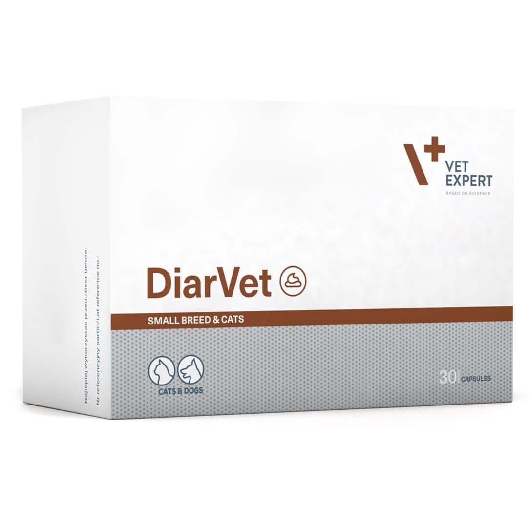 VetExpert Diarvet Small Breed and Cats 30 caps.