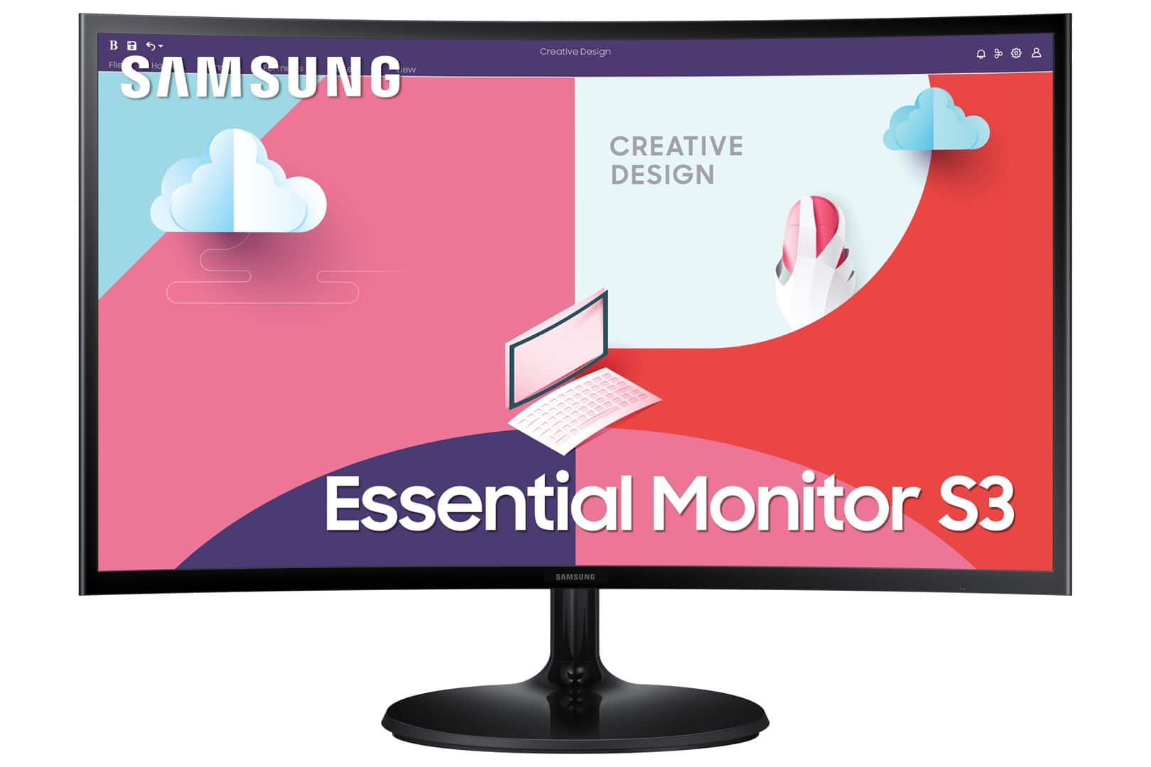 MONITOR SAMSUNG LED 24" LS24C360EAUXEN (OUTLET) — zdjęcie 1 z 8