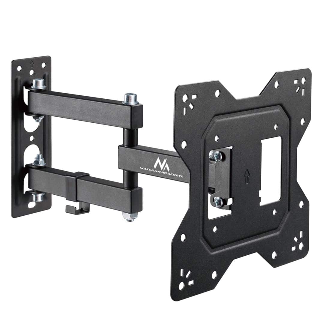 MACLEAN UCHWYT DO TV LUB MONITORA, UNIWERSALNY, MAX VESA 200X200, 23-43", 30KG, CZARNY MC-700N — zdjęcie 1 z 8