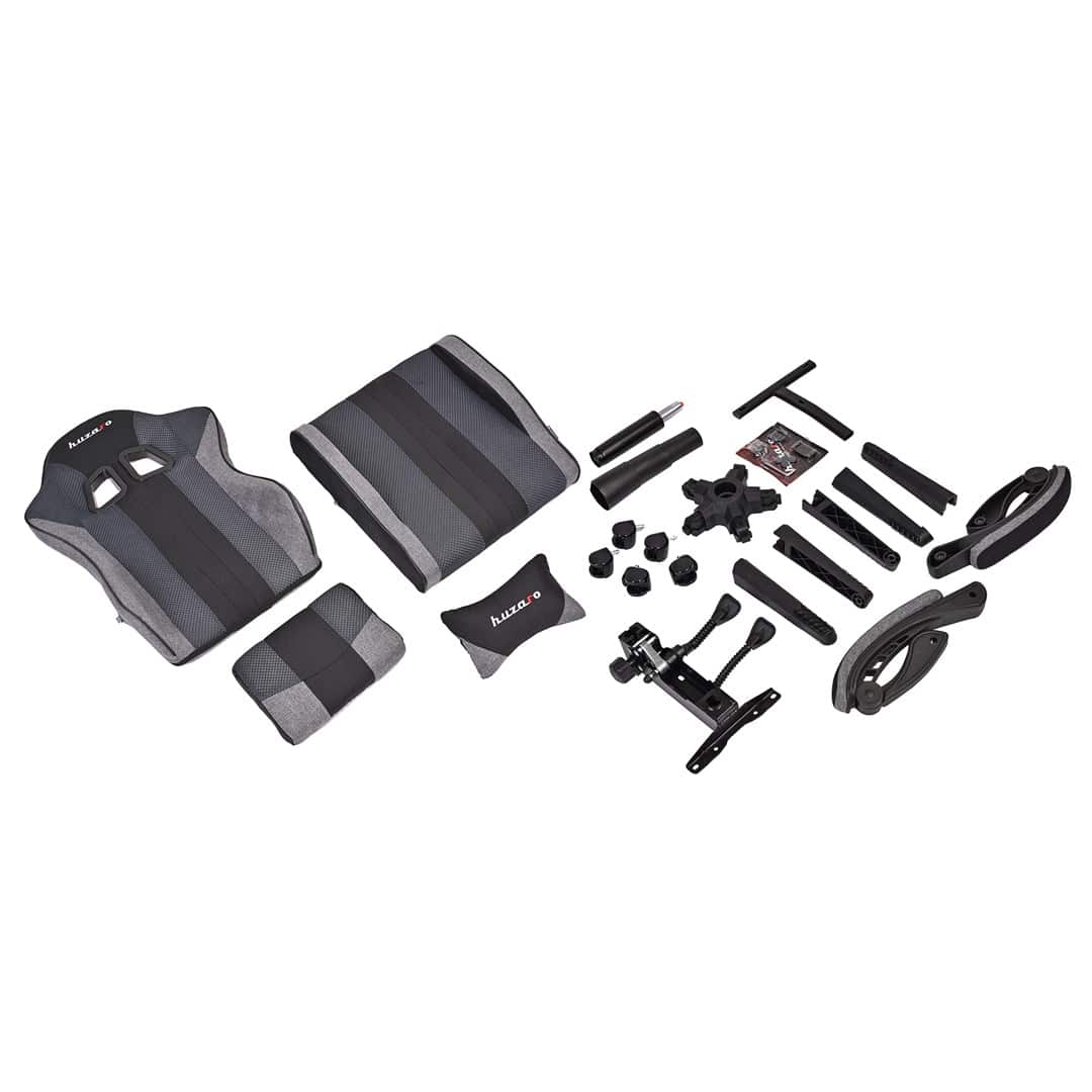 Fotel gamingowy Huzaro Force 4.7 Grey Mesh (OUTLET) — zdjęcie 1 z 8