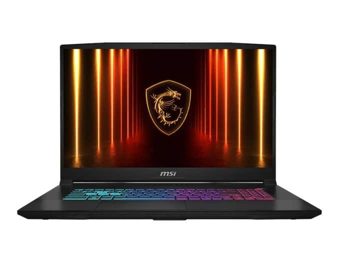 MSI Katana 17 HX B14WGK-036XPL i7-14650HX 17.3" QHD 240Hz 16GB DDR5 SSD1TB GeForce RTX 5070 8GB NoOS — zdjęcie 1 z 5