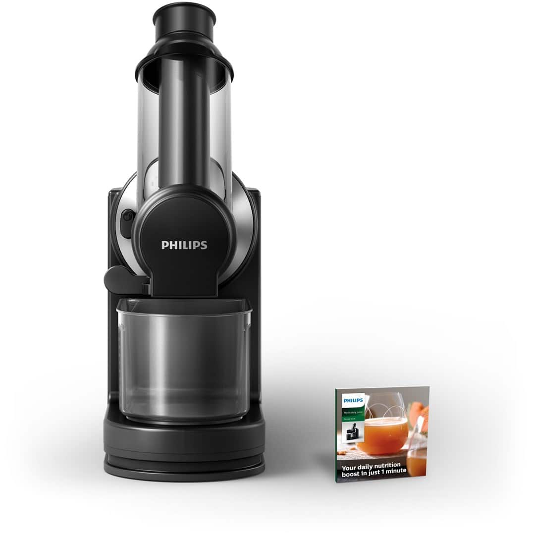 Wyciskarka wolnoobrotowa Philips HR1889/70 (150W; kolor czarny) — zdjęcie 1 z 3