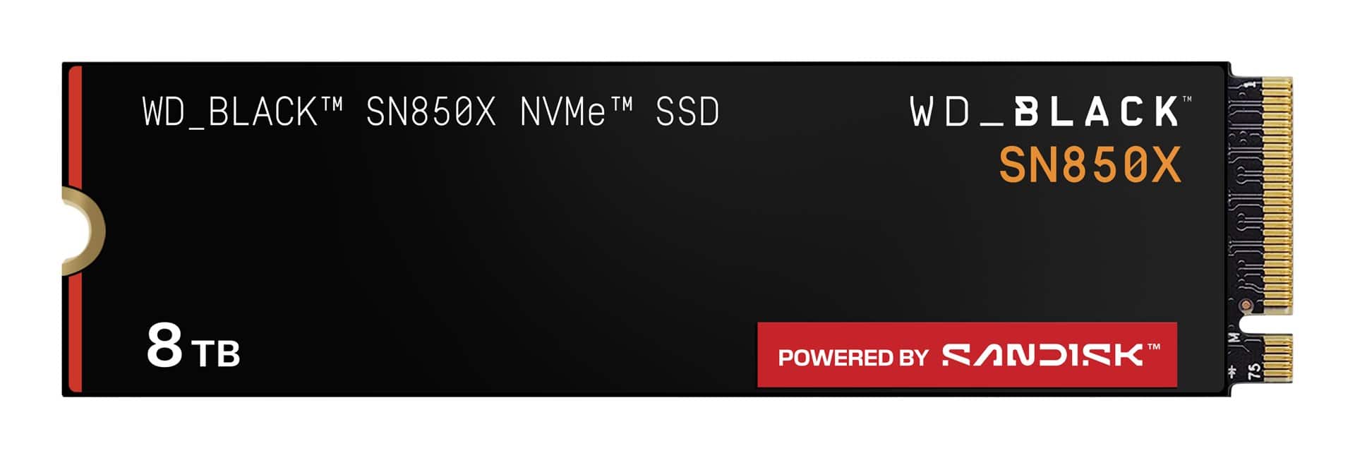 SSD WD Black SN850X 8TB NVMe, Interfejs PCI Express 4.0 — zdjęcie 1 z 8