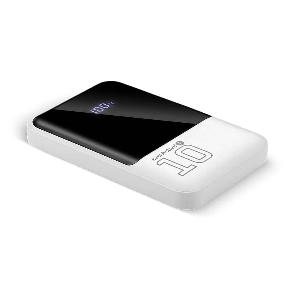 EVERACTIVE POWERBANK 10000mAh, 2x USB, 1x USB-C, QC4+ — zdjęcie 1 z 8