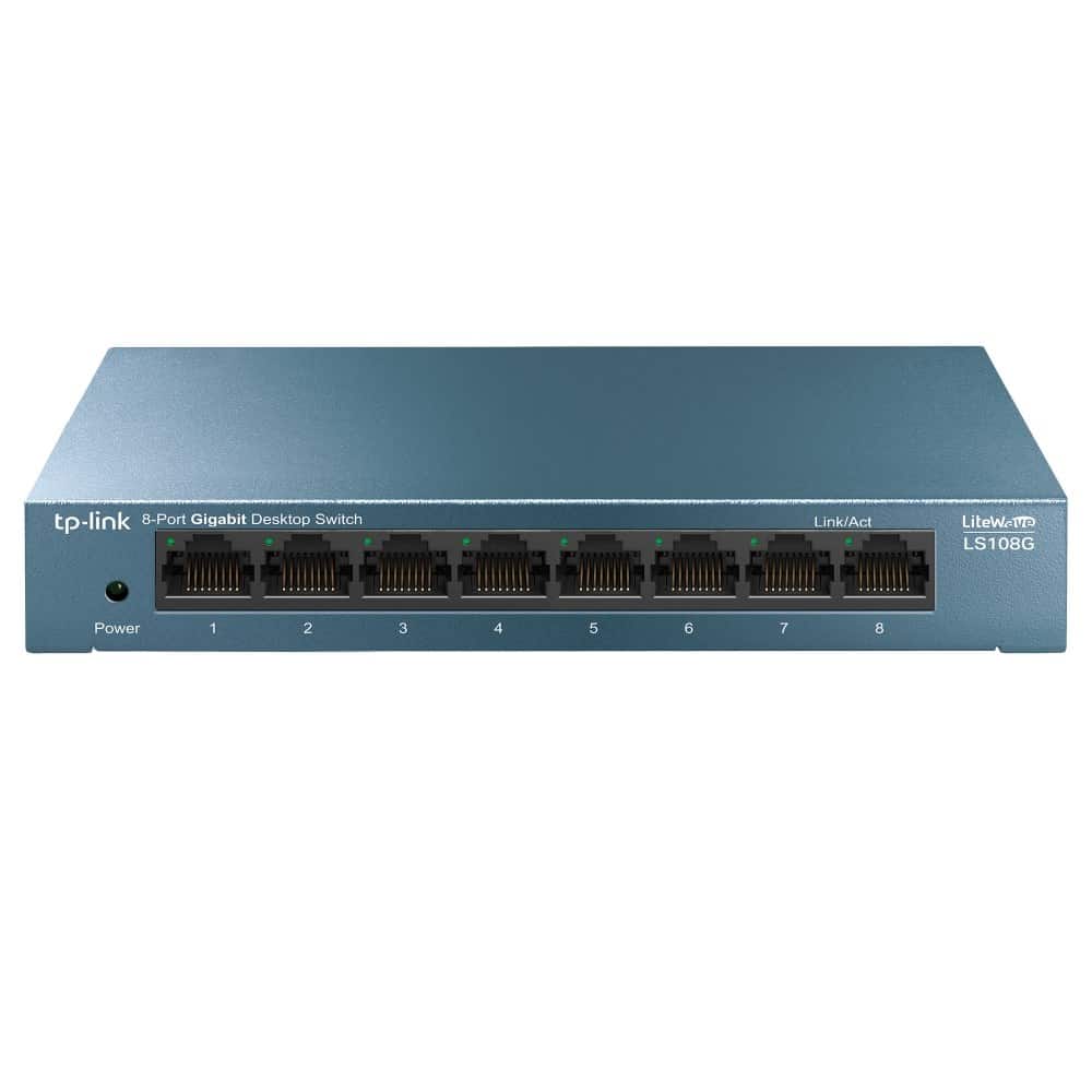 Switch TP-LINK TL-LS108G (8x 10/100/1000Mbps) (OUTLET) — zdjęcie 1 z 2