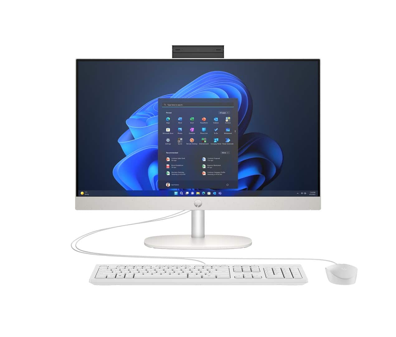 HP ProOne 240 G10 AiO Ultra 5 125U 23.8"FHD IPS 250nits AG 16GB DDR5 5600 SSD512 Xe Graphics Kb+Mouse Cam 5Mpx W11Pro Black 3Y OnSite — zdjęcie 1 z 4
