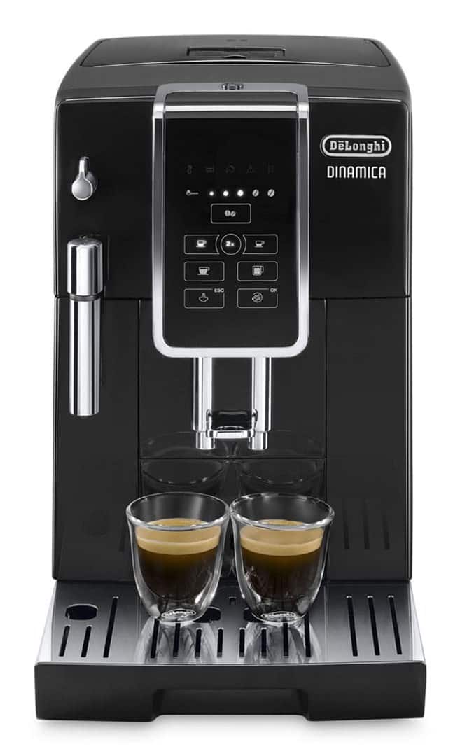 Ekspres ciśnieniowy automatyczny DeLonghi Dinamica ECAM 350.15 B (1450W; kolor czarny) (WYPRZEDAŻ) — zdjęcie 1 z 7