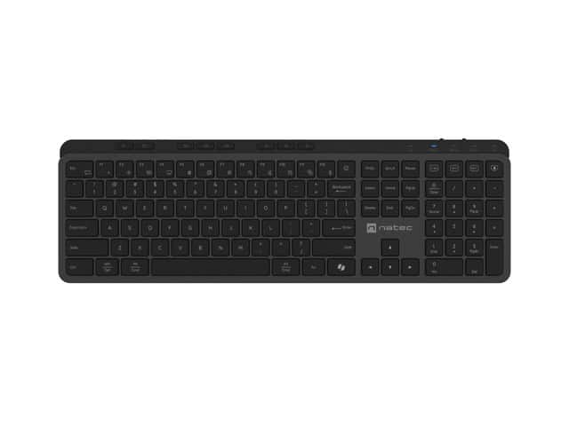 NATEC KLAWIATURA BEZPRZEWODOWA MEDUSA US BT+2,4GHZ X SCISSORS SLIM — zdjęcie 1 z 7