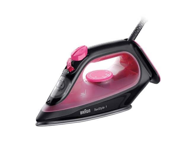 Żelazko parowe SI1070PU BRAUN czarno-różowe — zdjęcie 1 z 5