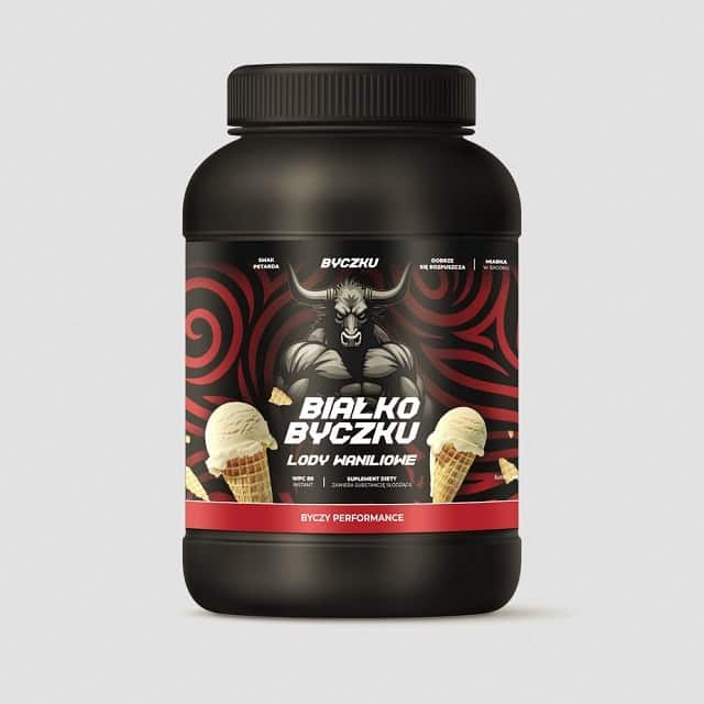 BYCZKU Białko Byczku lody waniliowe, 1000g