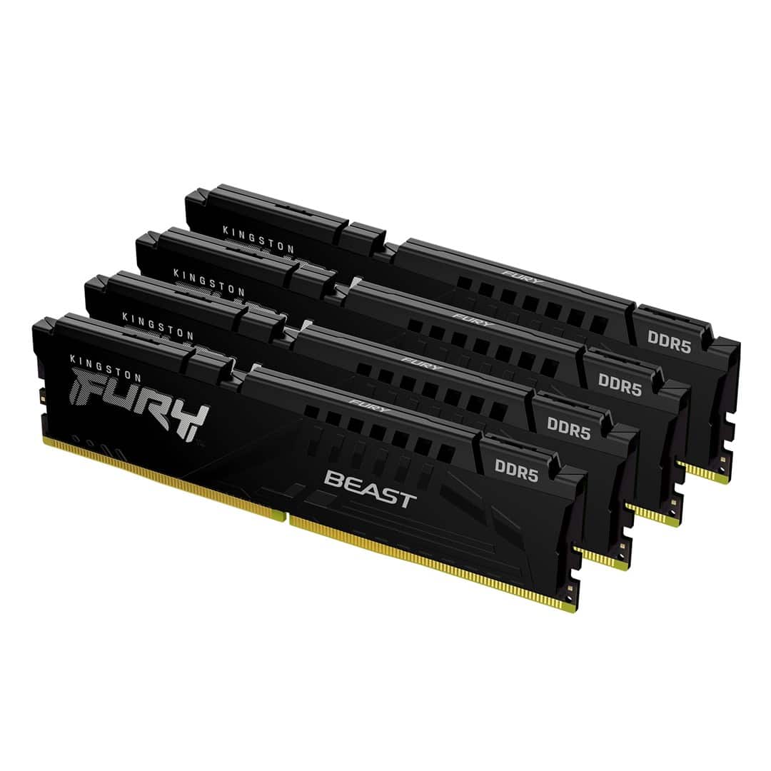 Kingston FURY DDR5 128GB (4x32GB) 5600MHz CL40 Beast Black (OUTLET) — zdjęcie 1 z 8