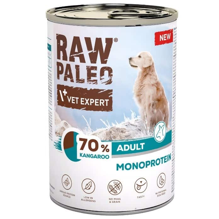 VetExpert Raw Paleo Kangur 400g dla psa dorosłego