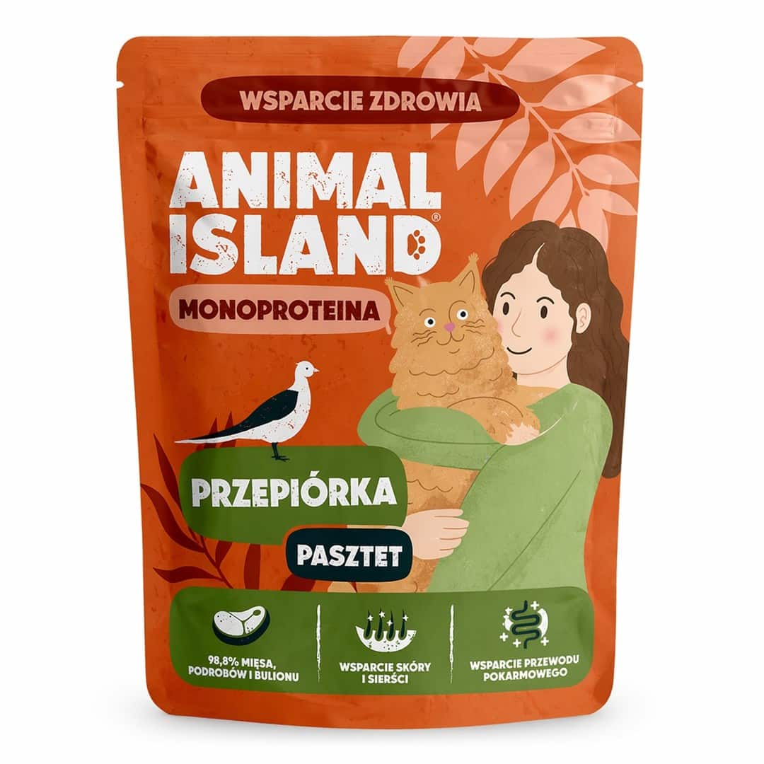 ANIMAL ISLAND Monoproteinowa przepiórka dla kota 100g — zdjęcie 1 z 3