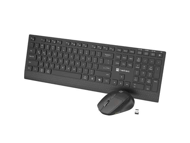 NATEC ZESTAW 2W1 KLAWIATURA MYSZ STINGRAY 2 US BEZPRZEWODOWY — zdjęcie 1 z 8