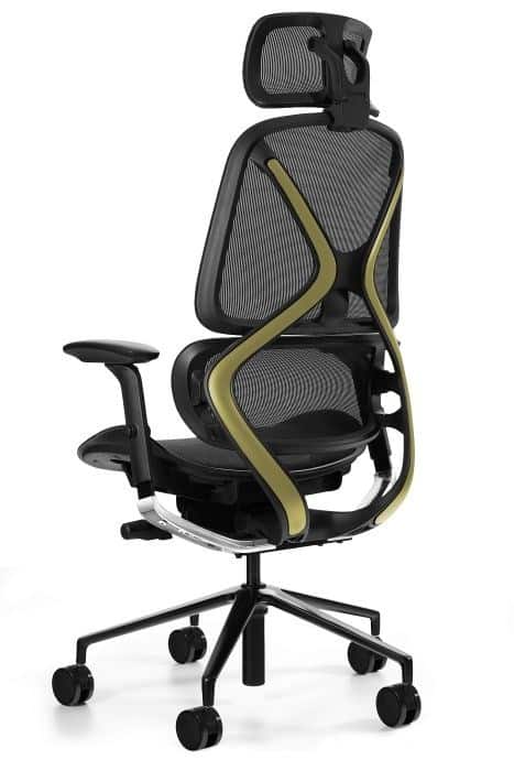Fotel biurowy UNIQUE AREO HX-2501HB-BLACK-GN czarny/zielony — zdjęcie 1 z 3