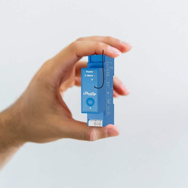 Jednokanałowy przekażnik Shelly Qubino Wave Pro 1 Blue — zdjęcie 1 z 4
