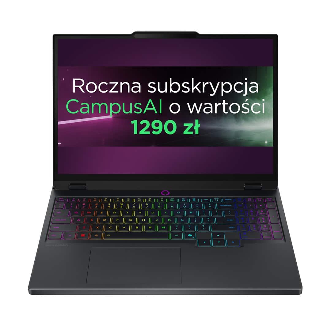 Lenovo Legion 5 15AKP10 Ryzen AI 7 350 15.1" WQXGA OLED 500nits Glossy 165Hz 32GB DDR5 5600 SSD512 GeForce RTX 5070 8GB 80Wh NoOS Eclipse Black (OUTLET) — zdjęcie 1 z 8