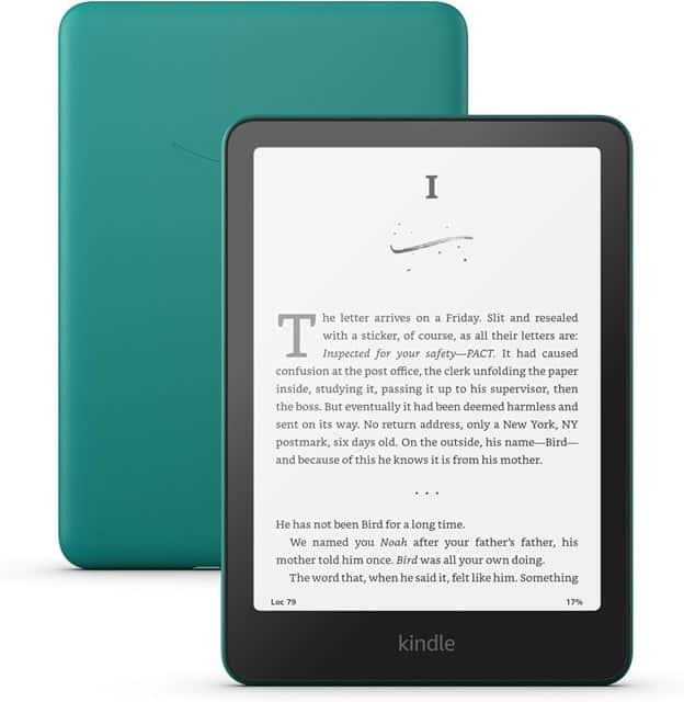Czytnik e-booków New Kindle Paperwhite (12th Generation) - 2024 release 7” glare-free 16GB Wi-Fi (Ad-supported) Jade (OUTLET)