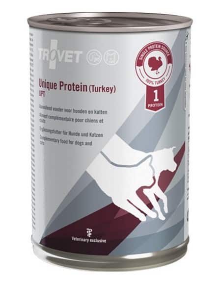 TROVET Unique Protein UPT z indykiem - mokra karma dla psa i kota - 400 g