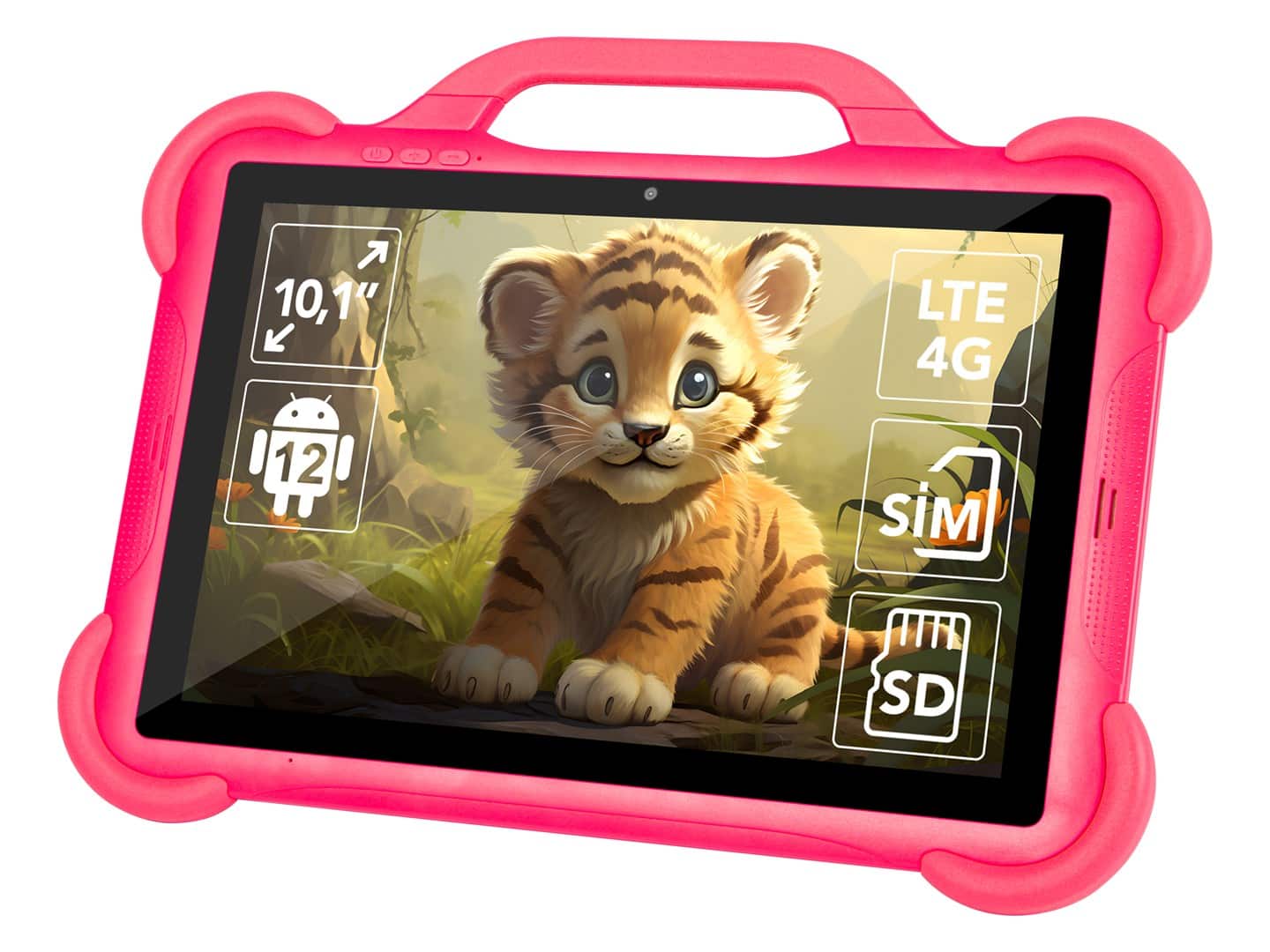 BLOW TABLET KIDSTAB10 4G 4/64GB RÓŻOWE ETUI — zdjęcie 1 z 6